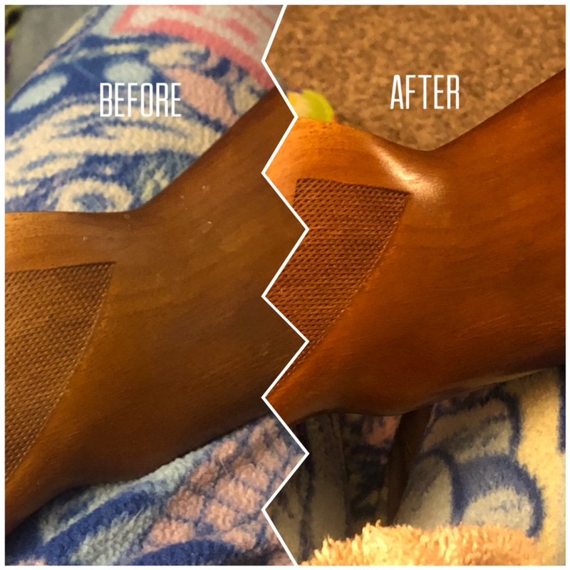 Gun Stock Before and After